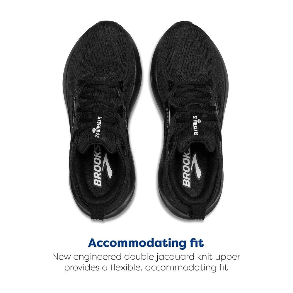 Brooks Men's Glycerin 22 Black/Black/Ebony 110445-1D-020